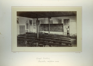 Chapel Building, chemistry recitation room, Massachusetts Agricultural College