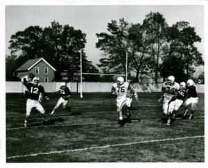 David Bennett throwing a pass, ca. 1965
