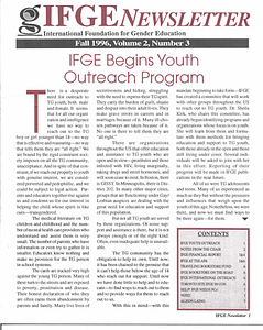 IFGE Newsletter Vol. 2 No. 3 (Fall, 1996)