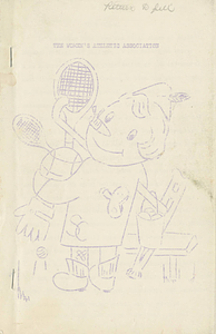 Women's Athletic Association Handbook, 1955-1956
