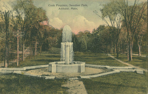 Cook Fountain in Sweetser Park in Amherst