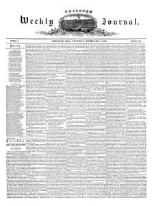 Chicopee Weekly Journal, February 4, 1854