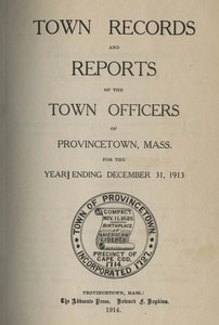Annual Town Report - 1913