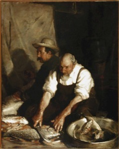 "Fish Cleaners" Charles W. Hawthorne (1872-1930)