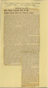 Scrapbooks of Althea Boxell (1/19/1910 - 10/4/1988), Book 2, Page 106