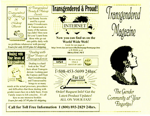 Brochure for Trangendered Magazine