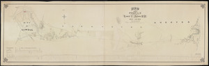 Map and profile of the Lowell & Andover R.R. built A.D. 1874