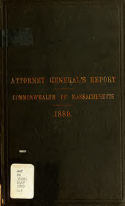 Report of the attorney general for the year ending December 31,1889