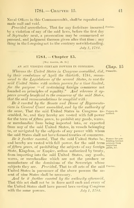 1784 Chap. 0015 An Act Vesting Certain Powers In Congress.