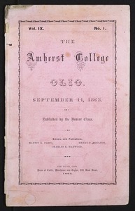 Amherst College Olio 1865