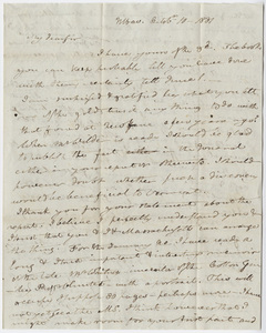 Benjamin Silliman letter to Edward Hitchcock, 1831 October 10