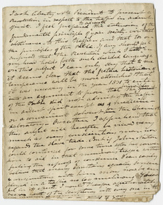Edward Hitchcock lecture notes on liquor trafficking, 1837