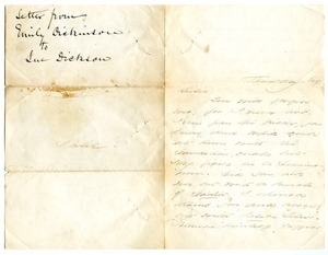 Emily Dickinson letter to [Susan Phelps?]