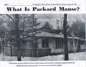 What is Packard Manse?