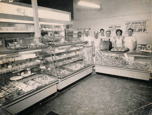 Inside bakery