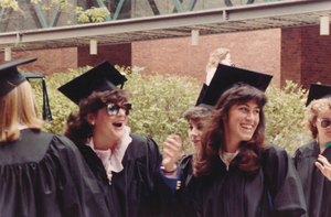 Mary and Michaela graduation 1984