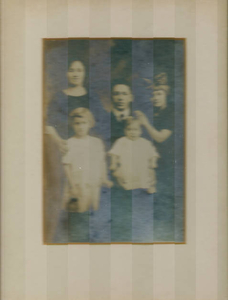 My family--father, mother, three girls--Leah, Elizabeth, and Dorothy