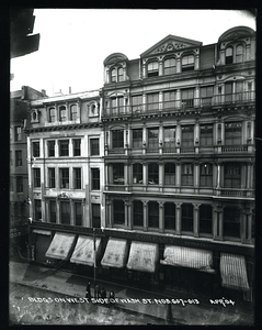 Buildings on west side Washington Street, numbers 607-613