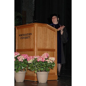 Faculty member speaks at School of Nursing convocation