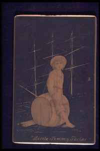 Etching of a Young Boy