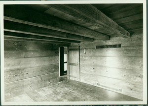 Interior view of the restored south front interior of the Whitfield House, Guilford, Conn.