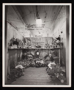 Flower display by Meader's Flower Shop, Dover, New Hampshire