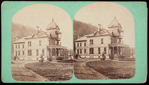 Southern Perspective of Laurel Hall, Picturesque Summer Villa of Hon. John P. Bowman, at Cuttingsville, VT. G. B. Croft, Architect