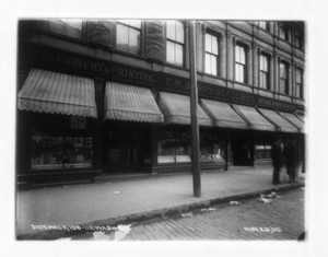 Sidewalk 108-112 Washington St., Elm Street intersection, sec.8, Boston, Mass., November 26, 1905