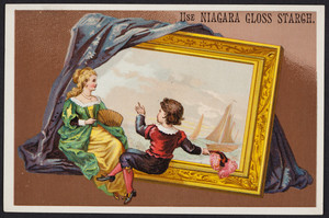 Trade card for Niagara Gloss Starch and Niagara Corn Starch, Niagara Starch Works, Buffalo, New York, undated