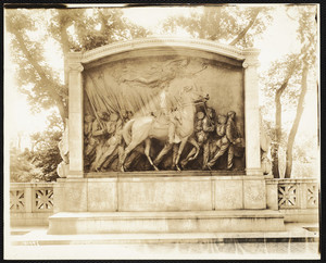 View of the north facade of the Shaw Memorial, Boston Common, Boston, Mass., June 5, 1913