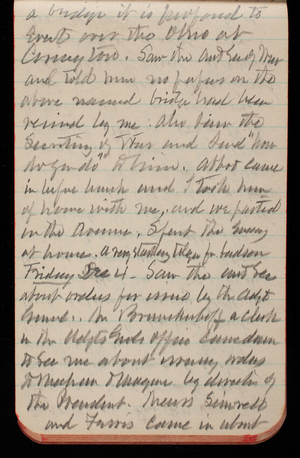 Thomas Lincoln Casey Notebook, October 1891-December 1891, 68, a bridge it is [illegible] to erect