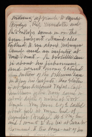 Thomas Lincoln Casey Notebook, November 1894-March 1895, 073, making approach to [illegible]