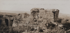 View of stone ruins of Fort de la Malmaison, Chavignon