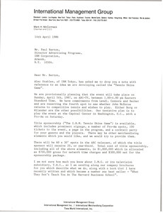 Letter from Mark H. McCormack to Paul Barton