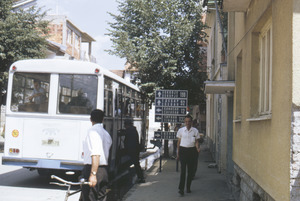 Bus on main street