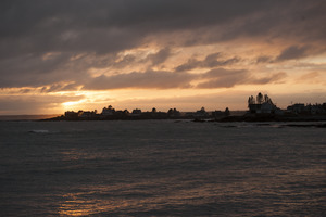 Point of land at sunset