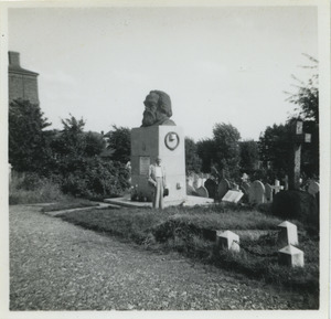 W. E. B. Du Bois at the grave of Karl Marx