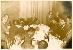 W. E. B. Du Bois at dinner, Afro-Asian Writers Conference, Tashkent