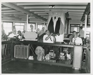 Band playing on boat ride