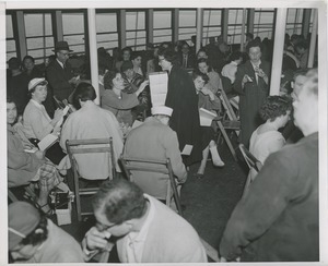 People eating lunch on boat