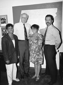 Congressman John W. Olver (2d from left) with visitors to his office