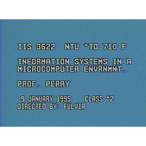 Information systems in a microcomputer environment