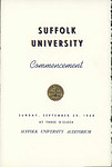 1968 Suffolk University commencement program (all schools)