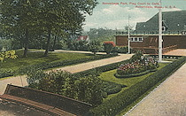 Norumbega Park. Flag Court to Cafe. Auburndale, Mass. U.S.A.