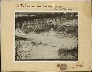 As the Ground Looks From the Take Off, Mount Hood: Melrose, Mass.