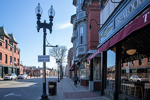 Main Street Looking South: Melrose, Mass.