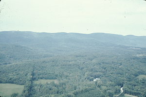 Aerial oblique view west toward the Taconics on 2 Sept 1971.