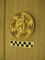 Brown Transferware Saucer