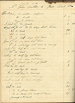 Jesse Hall account book