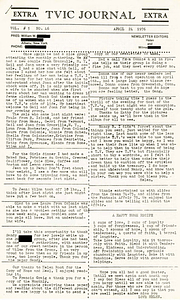 TVIC Journal Vol. 5 No. 46 (April 24, 1976)